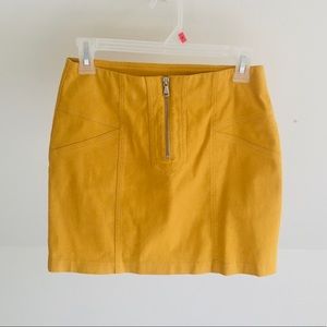 Mustard Yellow Mini Skirt Forever 21